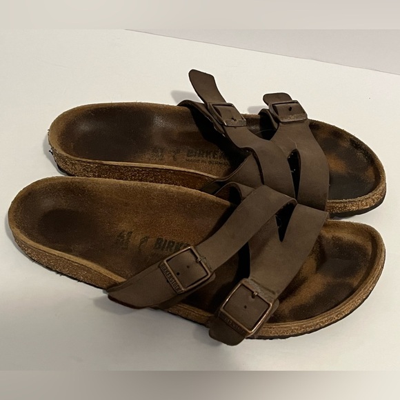 BIRKENSTOCK Yao Leather Double-buckle Sandals - Picture 4 of 16